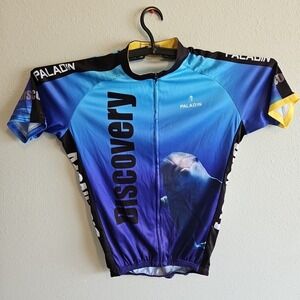 Discovery Channel Cycling Jersey Ocean Size‎ 3XL Paladin Full Zip Short Sleeve